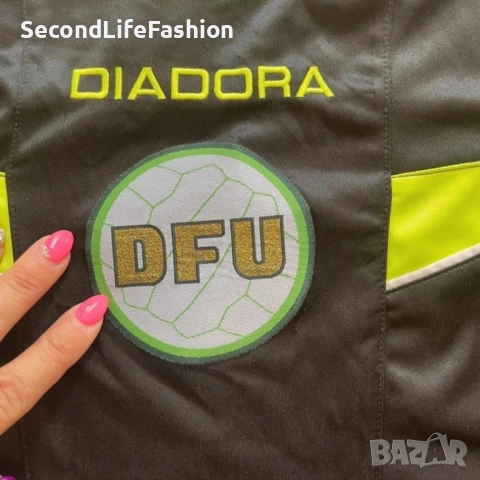 Футболна фланелка Diadora Dfu Denmark, размер за възрастни L., снимка 3 - Тениски - 52816469