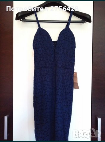Нова рокля от синя дантела , снимка 4 - Рокли - 37813662