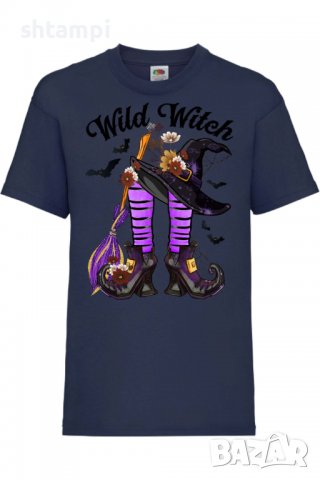 Детска тениска Wild Witch,Halloween,Хелоуин,Празник,Забавление,Изненада,Обичаи,, снимка 10 - Детски тениски и потници - 38158840