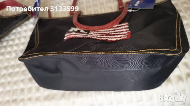 Две винтидж чанти от плат - голяма и малка Polo Jeans , снимка 11 - Чанти - 49411439