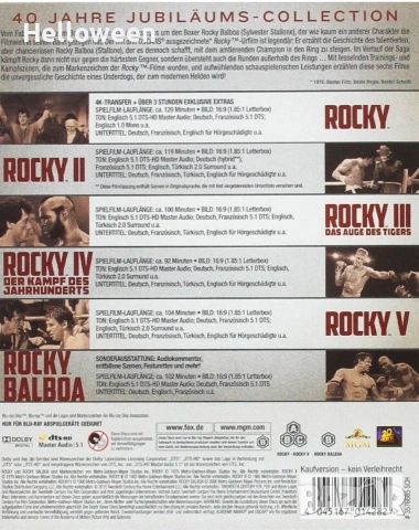 Чисто нови блу рей колекции - Rocky 1-6, Robert Langdon -3 movie и Terminator 2 Blu-Ray + 3D , снимка 2 - Blu-Ray филми - 52750373