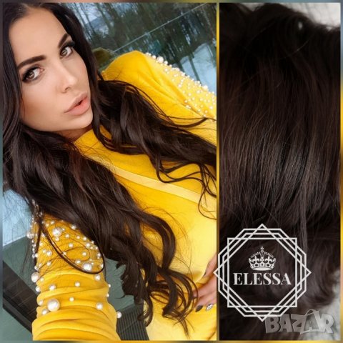 HAIR EXTENSIONS ELESSA - Натурални Екстеншъни Комплект от 200 грама Коса / 65 см Код С230, снимка 1 - Аксесоари за коса - 26307753