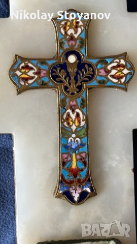 Стар емайлиран кръст от 1891 г., снимка 2 - Други - 40589567