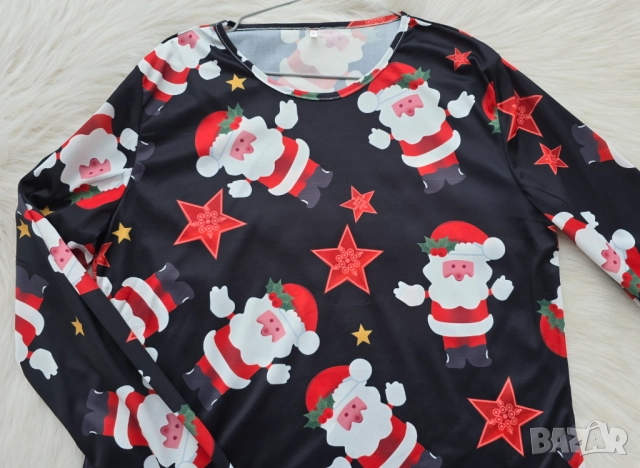 Дамска Коледна рокля размер 2ХЛ, снимка 2 - Рокли - 52697132