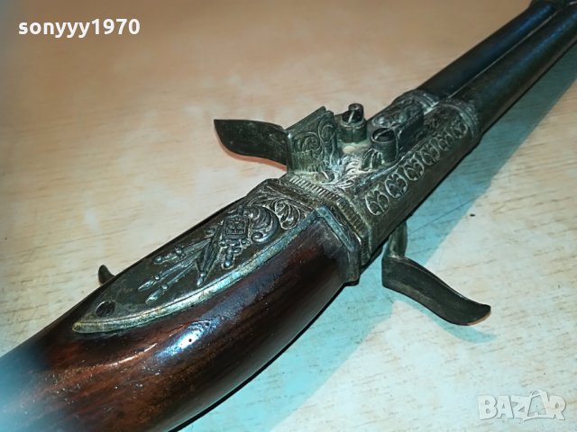 ЗАЯВЕНА-ретро двуцевка с въртящи се дула-внос germany 0306211134, снимка 7 - Антикварни и старинни предмети - 33091098