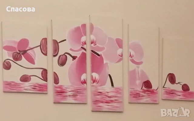 картина пано от пет части принт на канава, снимка 3 - Пана - 50480131