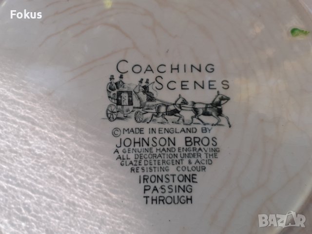 Стар порцелан колекционерска чиния JOHNSON BROS, снимка 5 - Антикварни и старинни предмети - 38439842