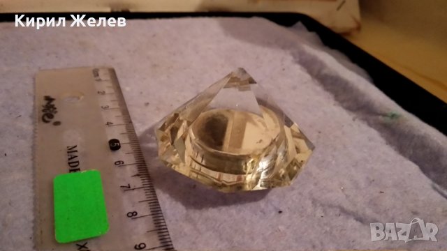 ОСМОЪГЪЛЕН КВАРЦОВ НАСТОЛЕН МИНИ ЧАСОВНИК ФАСЕТИРАН КРИСТАЛ 34009, снимка 6 - Декорация за дома - 38893513