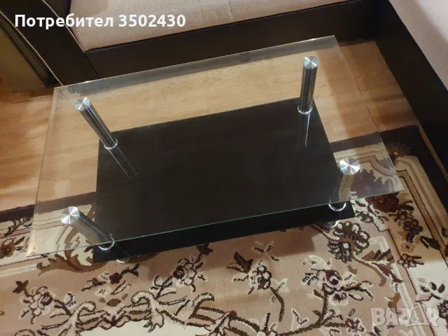 Стъклена маса 103/63/42, снимка 5 - Маси - 49025282