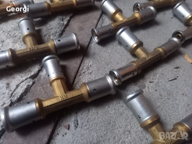 Месингови ПРЕС фитинги за бяла тръба, снимка 5 - ВИК - 39739087