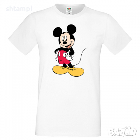 Мъжка тениска Mickey Mouse 8 Подарък,Изненада,Рожден ден, снимка 9 - Тениски - 36576516
