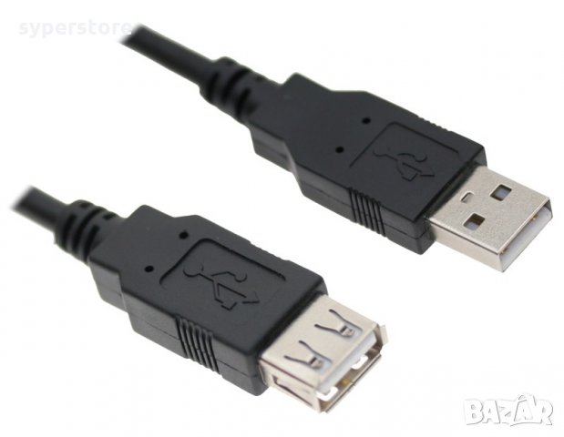 Кабел USB2.0 удължител - мъжко/женско 1,5м Digital One SP00030 Качествен Quality Cable USB2.0 type A