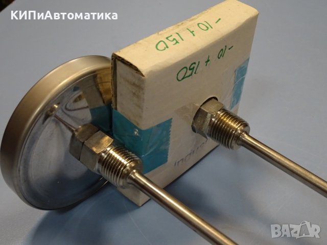 биметален термометър Wika thermometer ф100mm, -10/+150°C, L-500mm, снимка 4 - Резервни части за машини - 37103352