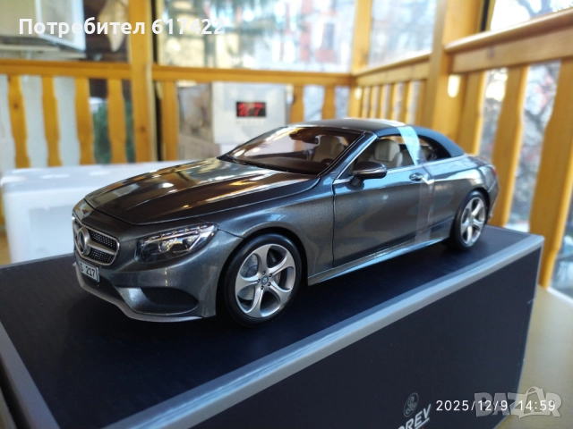 1:18 Метален модел на  Mercedes S Class Cabriolet/ C217 /2015 -Norev, снимка 4 - Колекции - 52709493