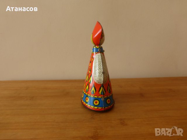 Руска механична матрьошка метална играчка, снимка 5 - Антикварни и старинни предмети - 32761947