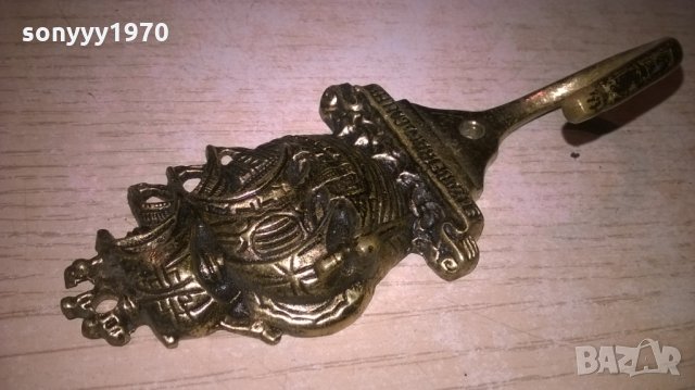 elizabethan galleon-12х5х4см-мед/месинг-внос франция, снимка 10 - Колекции - 26698013