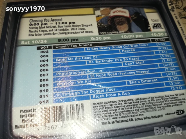 SUGAR RAY CD-ВНОС GERMANY 0907251849, снимка 4 - CD дискове - 50965920