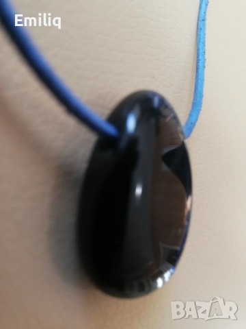 Нов Амулет Соколово Око Естествен Камък, снимка 2 - Колиета, медальони, синджири - 51771554