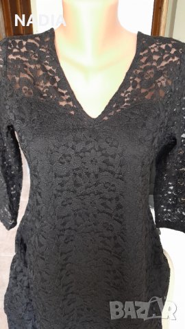 ^Черна рокля дантела, снимка 1 - Рокли - 38414913