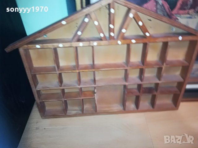 дървена къща с много отвори за бижута-колекция, снимка 3 - Антикварни и старинни предмети - 28236779