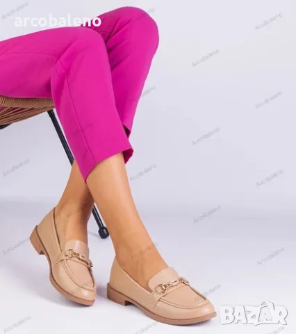 Дамски мокасини със златна декорация и циркони Mikasa, 2цвята , снимка 9 - Дамски ежедневни обувки - 48980837