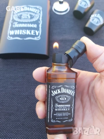 Подаръчен комплект Jack Daniel's,манерка,запалка и чаши,четири модела, снимка 15 - Запалки - 50080097