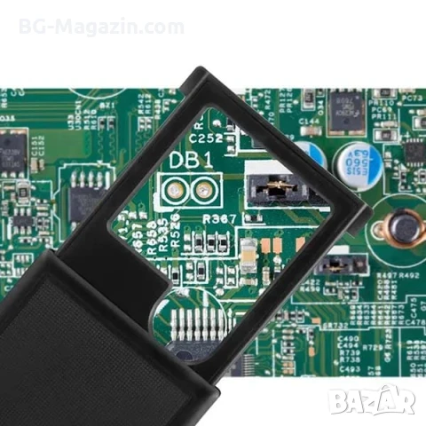 Увеличителна джобна сгъваема ръчна лупа с LED осветление за четене 3X 6X лед лампа мини етикети, снимка 8 - Други инструменти - 50920170