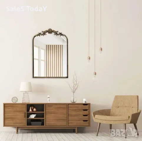 Ретро огледало за стена, 50x70см, снимка 2 - Огледала - 48679781