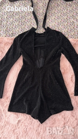 Черен гащеризон , снимка 2 - Гащеризони - 52461198