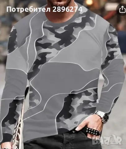 Мъжки блузи, дълъг ръкав, L !!!Купете 2 блузи за 33лв.!!!, снимка 2 - Блузи - 47720731