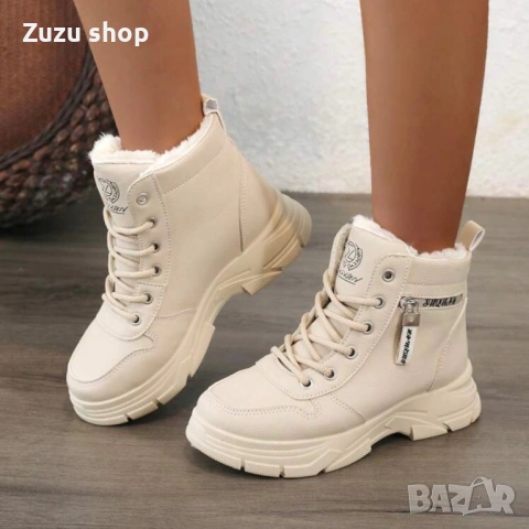 Дамски ежедневни зимни обувки, снимка 9 - Дамски боти - 53056019