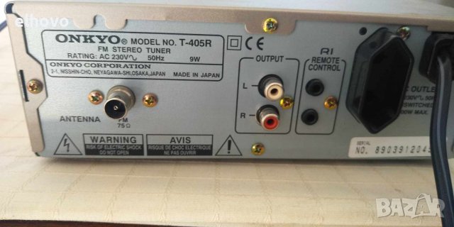 Стерео тунер ONKYO T-405R, снимка 7 - Ресийвъри, усилватели, смесителни пултове - 42931495