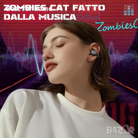 ZOMBIES CAT Bluetooth слушалки с отворено ухо, снимка 3 - Bluetooth слушалки - 49584501