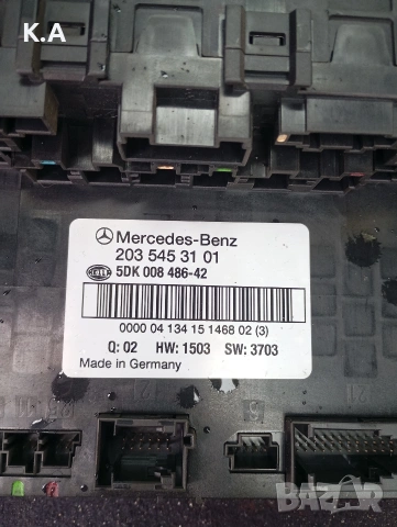 Заден SAM модул 203 545 31 01 Mercedes C220 cdi w203 150 к.с., снимка 5 - Части - 53375024