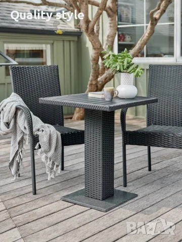 Маси от изкуствен ратан за заведение, балкон  и градина, снимка 4 - Маси - 51111946