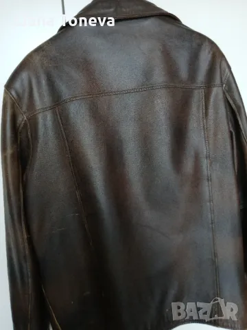 Мъжко кожено яке , снимка 2 - Якета - 49989458