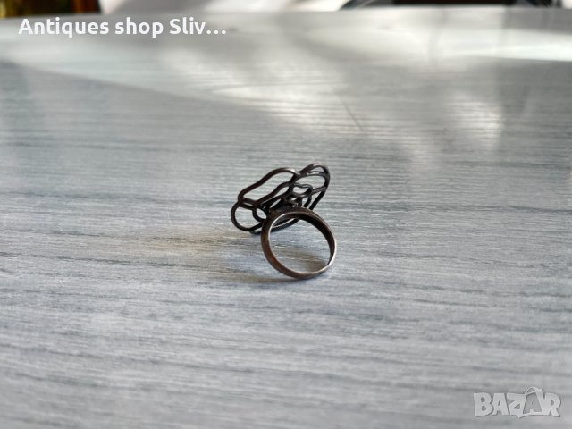 Красив сребърен пръстен. №2937, снимка 4 - Други ценни предмети - 38513443