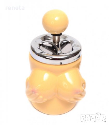 Пепелник Женско тяло, Противовятърен, Керамичен, 11.5х9 см., снимка 1