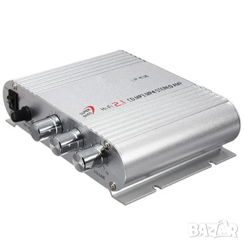 Аудио усилвател 2x15W + 1x25W, снимка 3 - Ресийвъри, усилватели, смесителни пултове - 51237096