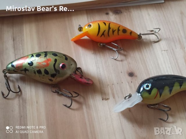 Лот 3бр Воблерчета Потапяни - Тип Бомбер , снимка 2 - Такъми - 32333378