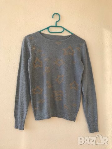 Пуловер нов със звездички - М размер, снимка 3 - Блузи с дълъг ръкав и пуловери - 27743761