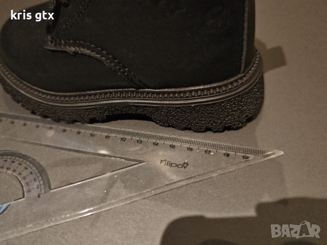 Нови детски боти 27 номер – черни еко кожа, цип, снимка 5 - Детски боти и ботуши - 53484687