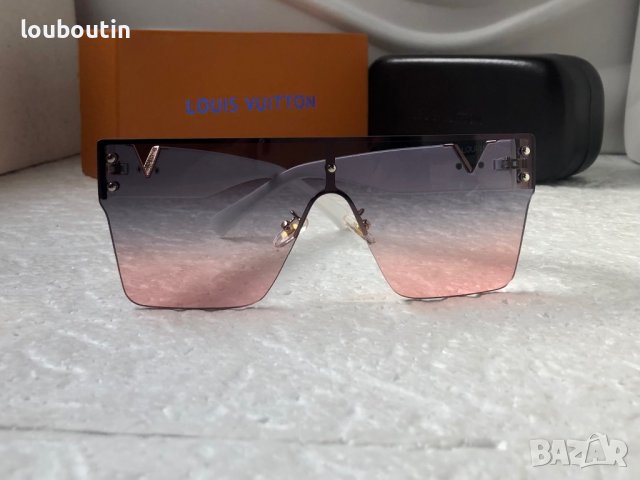 -25 % разпродажба Louis Vuitton 2023 висок клас мъжки слънчеви очила маска Дамски Унисek, снимка 4 - Слънчеви и диоптрични очила - 39122904