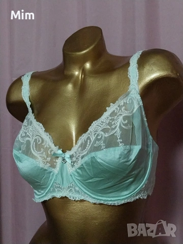 LISE CHARMEL 85 D Дантелен сутиен в розово и светло зелено, снимка 9 - Бельо - 53015417