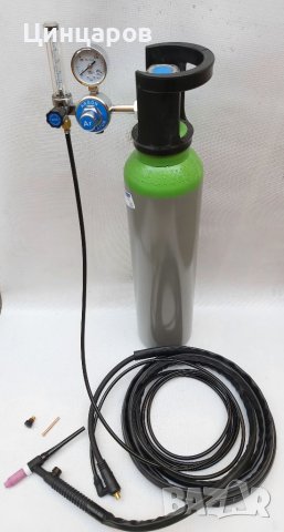 Тиг/Виг шланг,бутилка и регулатор за електрожени аргон