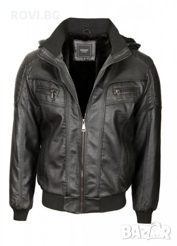 Мъжко зимно кожено яке - 3221 M-3XL, снимка 5 - Якета - 26902179