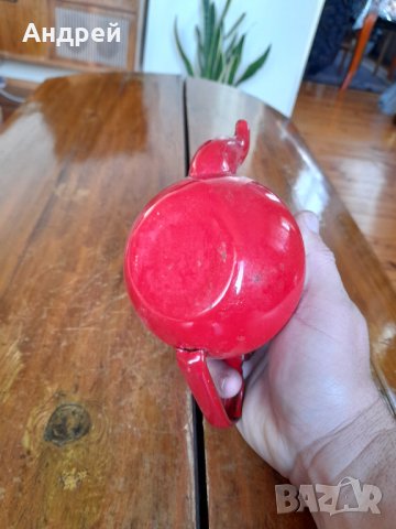 Стар емайлиран чайник #14, снимка 7 - Антикварни и старинни предмети - 35262085