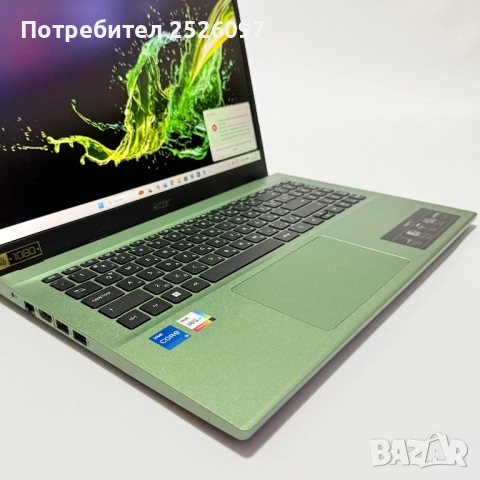 Лаптоп Acer Aspire 3/15,6” IPS/i5-1235U/16GB RAM/512GB NVMe/, снимка 5 - Лаптопи за работа - 52846694