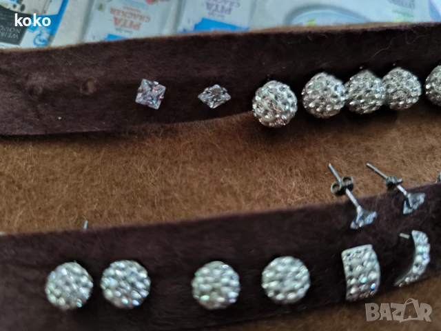 Сребърни обици нови, снимка 7 - Обеци - 50841964