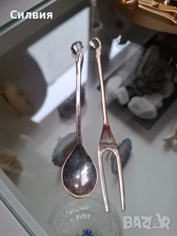 Малки вилички и лъжички с поставка , снимка 8 - Други стоки за дома - 53571281